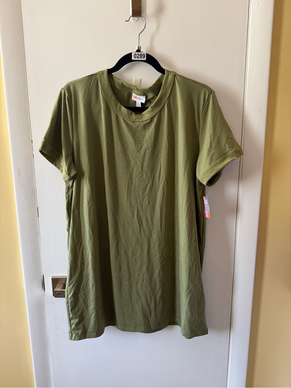 LuLaRoe Olive Green Crewneck Liv